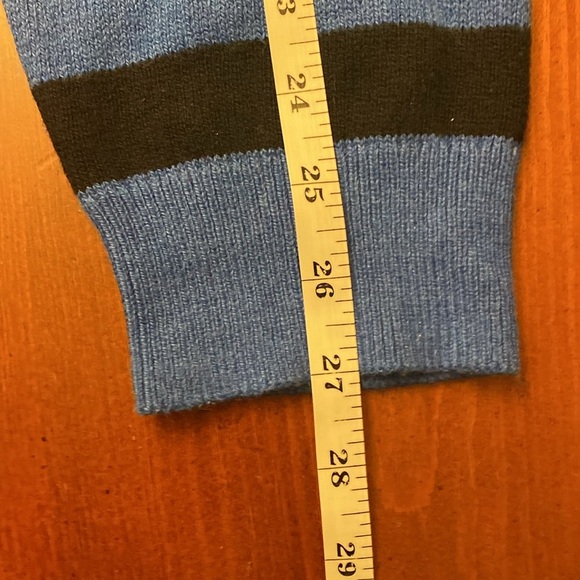 Men’s Tommy Hilfiger XL Sweater Crew Neck Striped Blue Cotton - Picture 5 of 7